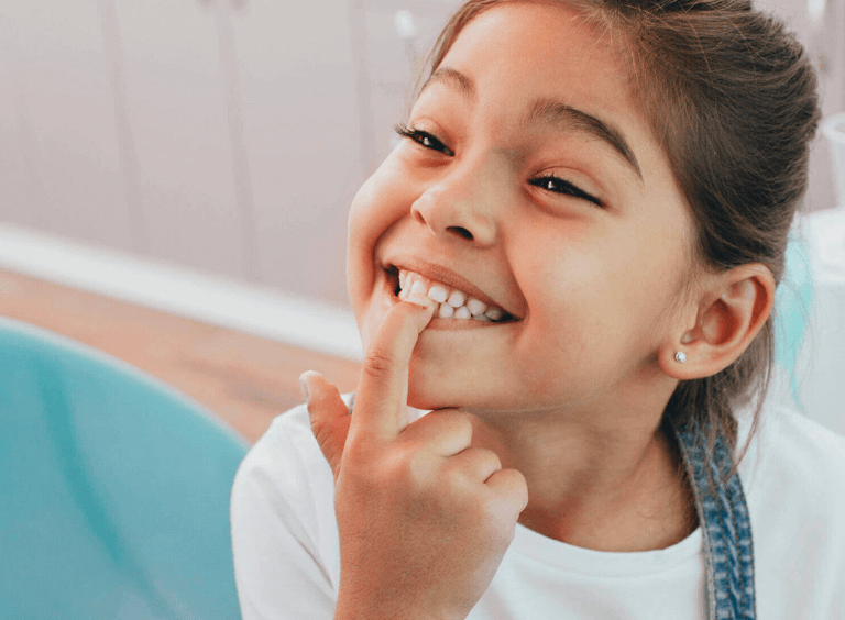 Child at harwood dental practice in bolton