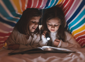 2 children after visiting their Family dentist in Bolton